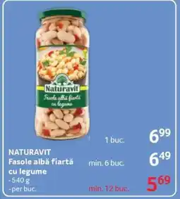 Selgros NATURAVIT Fasole albă fiartă cu legume Ofertă