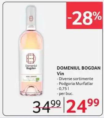 Selgros DOMENIUL BOGDAN Vin Ofertă
