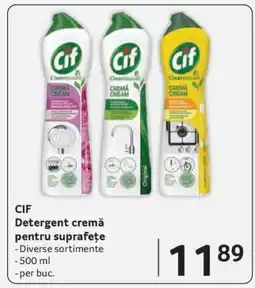 Selgros CIF Detergent cremă pentru suprafețe Ofertă