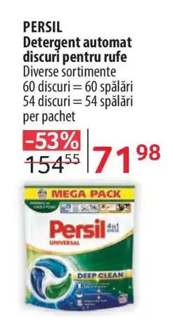 Selgros Persil Detergent automat discuri pentru rufe Ofertă