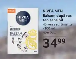 Selgros NIVEA MEN Balsam după ras ten sensibil Ofertă