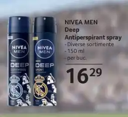 Selgros NIVEA MEN Deep Antiperspirant spray Ofertă