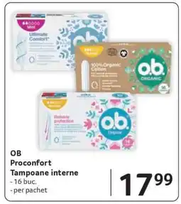 Selgros OB Proconfort Tampoane interne Ofertă