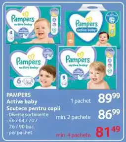 Selgros PAMPERS ACTIVE BABY Ofertă
