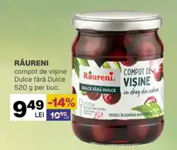 Annabella RÂURENI compot de visine Dulce fără Dulce Ofertă