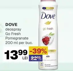 Annabella DOVE deospray Go Fresh Pomegranate Ofertă