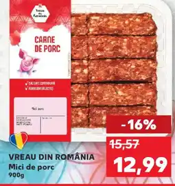 Kaufland VREAU DIN ROMÂNIA Mici de porc Ofertă