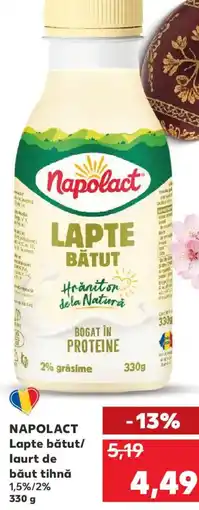 Kaufland NAPOLACT Lapte bătut/ laurt de băut tihnă Ofertă