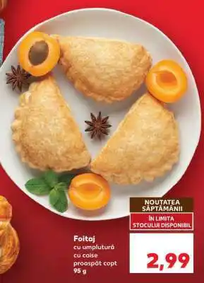 Kaufland Foitaj cu umplutură cu caise proaspăt copt Ofertă
