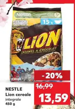 Kaufland NESTLE Lion cereale integrale 450 g Ofertă