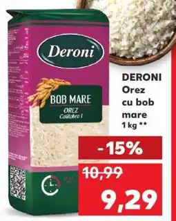 Kaufland DERONI Orez cu bob mare 1 kg Ofertă