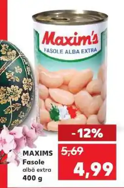 Kaufland MAXIMS Fasole albă extra 400 g Ofertă
