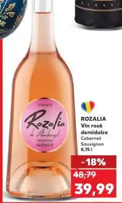 Kaufland ROZALIA Vin rosé demidulce Ofertă