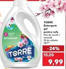 Kaufland TORRE Detergent gel pentru rufe Ofertă