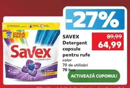 Kaufland SAVEX Detergent capsule pentru rufe Ofertă