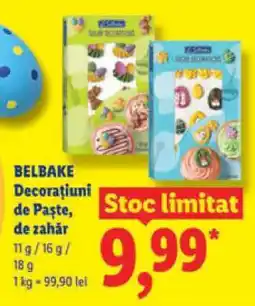 Lidl BELBAKE Decorațiuni de Paște, de zahăr Ofertă