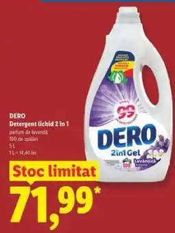 Lidl DERO Detergent Lichid 2 în 1 Ofertă