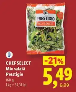 Lidl Chef Select Mix salată Prestigio Ofertă