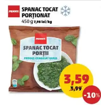 Penny Spanac Tocat Porționat Ofertă