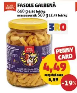 Penny Fasole Galbenă Ofertă