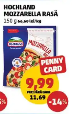 Penny HOCHLAND Mozzarella rasă Ofertă
