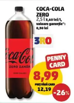 Penny Coca-Cola zero Ofertă
