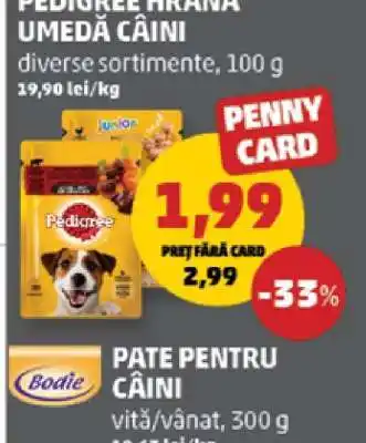 Penny PEDIGREE HRANĂ UMEDĂ CÂINI Ofertă