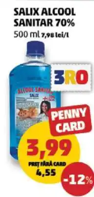 Penny SALIX ALCOOL SANITAR 70% Ofertă