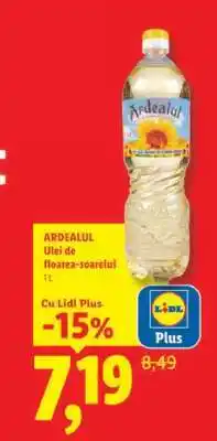 Lidl ARDEALUL Ulei de floarea-soarelui 1L Ofertă