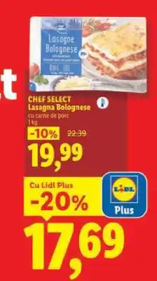 Lidl Chef Select Lasagna Bolognese Ofertă