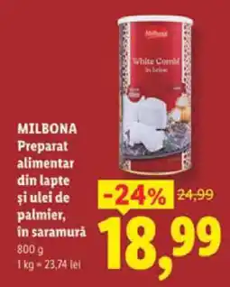 Lidl MILBONA Preparat alimentar din lapte și ulei de palmier, în saramură Ofertă