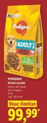 Lidl PEDIGREE HRANĂ USCATĂ Ofertă