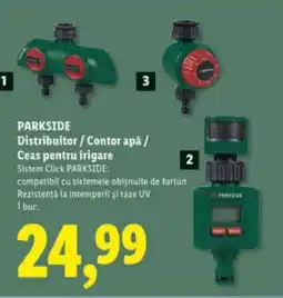 Lidl PARKSIDE Distribuitor / Contor apă / Ceas pentru irigare Ofertă