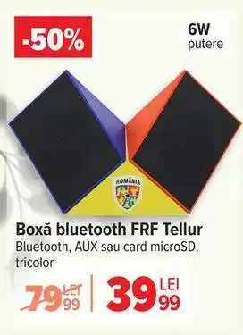 Boxă bluetooth FRF Tellur