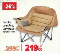 Carrefour Fotoliu camping, Carrefour Ofertă