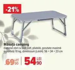 Carrefour Măsuță camping Ofertă