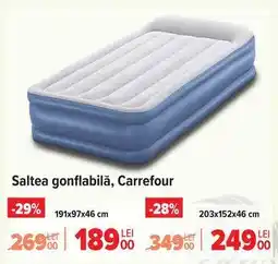 Carrefour Saltea gonflabilă, Carrefour Ofertă