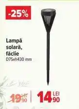 Carrefour Lampă solară, făclie Ofertă