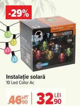 Carrefour Instalație solară 10 Led Color Ac Ofertă