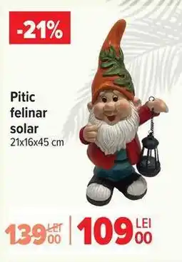 Carrefour Pitic felinar solar Ofertă