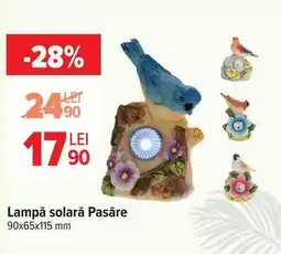 Carrefour Lampă solară Pasăre Ofertă