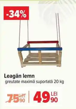 Carrefour Leagăn lemn Ofertă