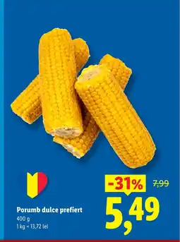 Lidl Porumb dulce prefiert Ofertă