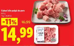 Lidl Cuburi din pulpă de porc Ofertă