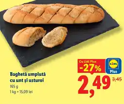 Lidl Baghetǎ umplută cu unt şi usturoi Ofertă