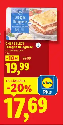 Lidl CHEF SELECT Lasagna Bolognese Ofertă
