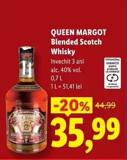 Lidl QUEEN MARGOT Blended Scotch Whisky Ofertă
