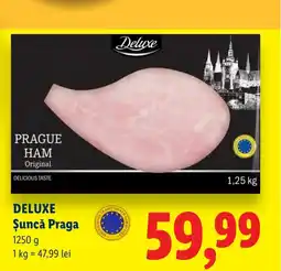 Lidl DELUXE Şuncă Praga Ofertă
