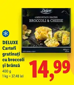 Lidl DELUXE Cartofi gratinaţi cu broccoli şi brânză Ofertă