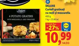 Lidl DELUXE Cartofi gratinați cu roşii şi mozzarella Ofertă